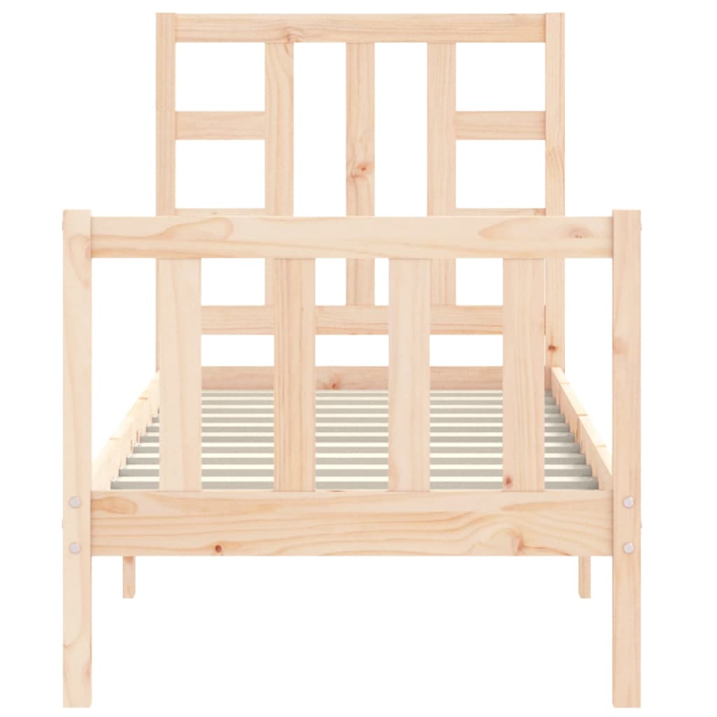 Cadre de lit sans matelas bois de pin massif - XIOS
