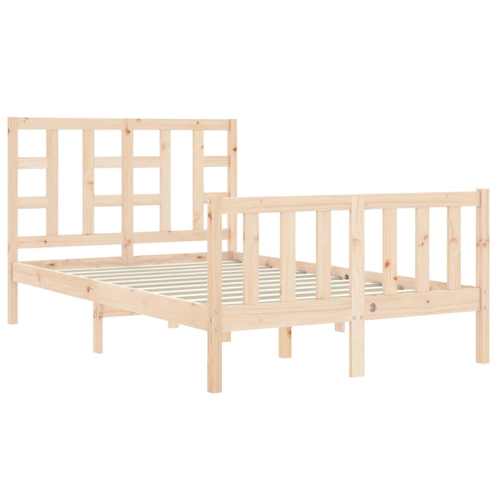 Cadre de lit sans matelas 120x200 cm bois de pin massif - XIOS