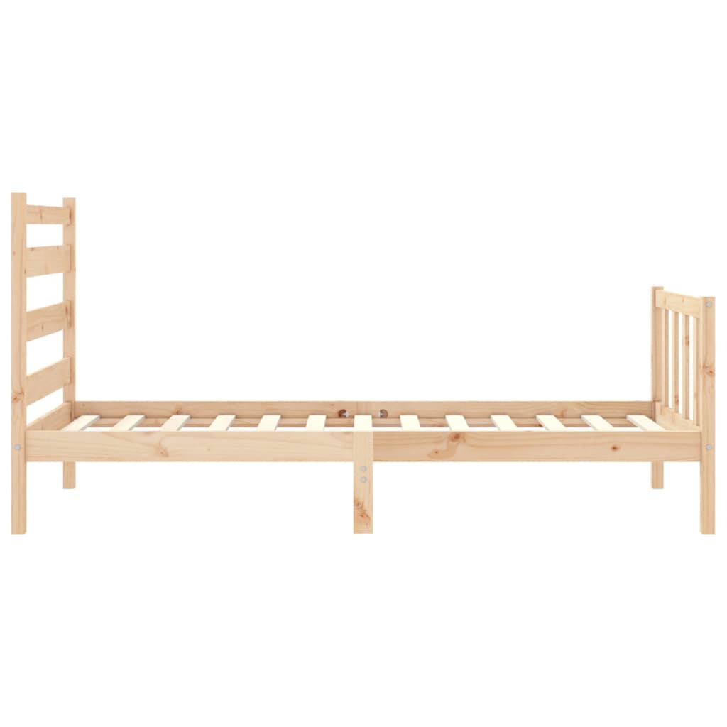 Cadre de lit sans matelas 90x190 cm bois de pin massif - XIOS