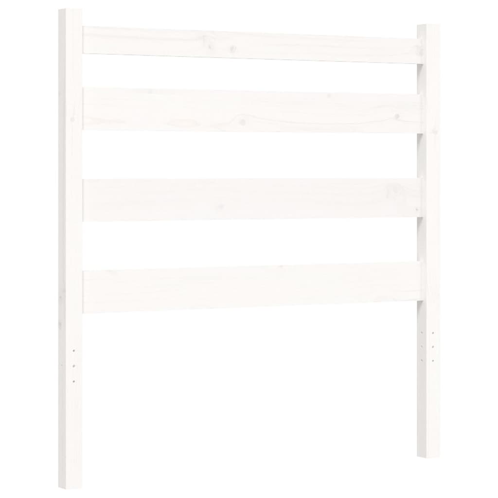 Cadre de lit sans matelas blanc 100x200 cm bois de pin massif - XIOS