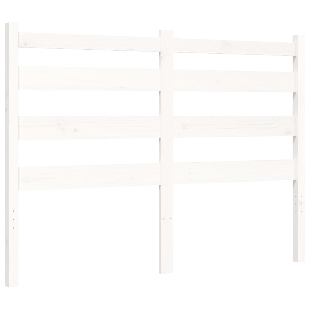 Cadre de lit sans matelas blanc 120x200 cm bois de pin massif - XIOS