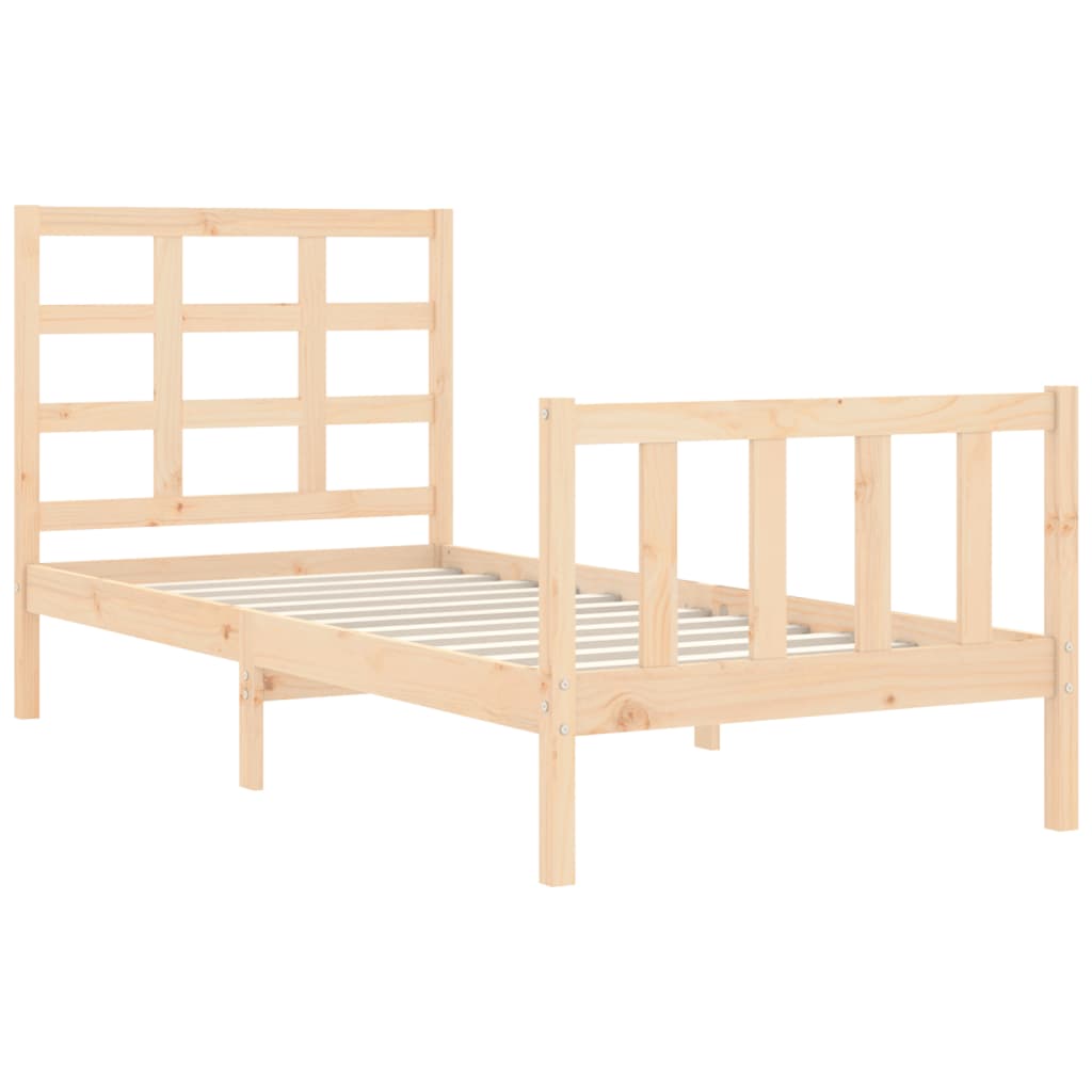Cadre de lit sans matelas bois de pin massif - XIOS