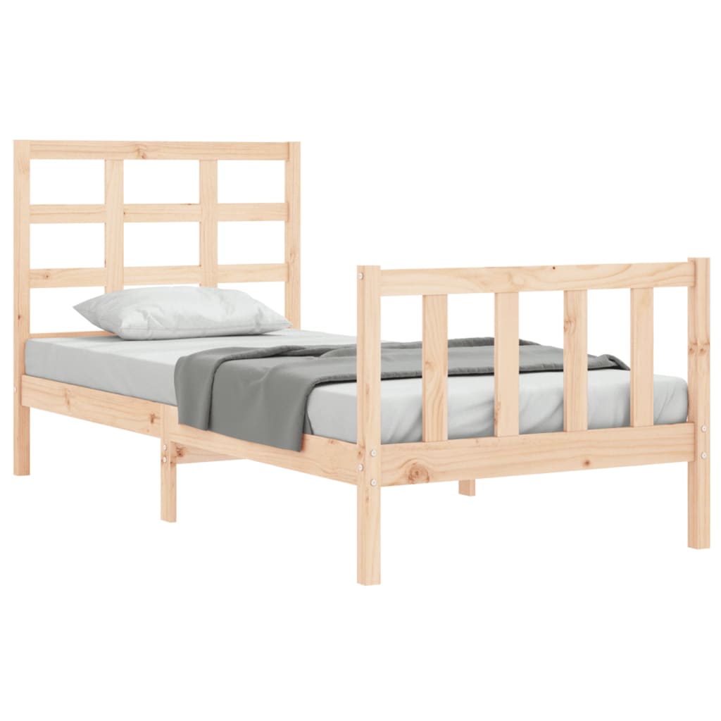 Cadre de lit sans matelas 100x200 cm bois massif de pin - XIOS