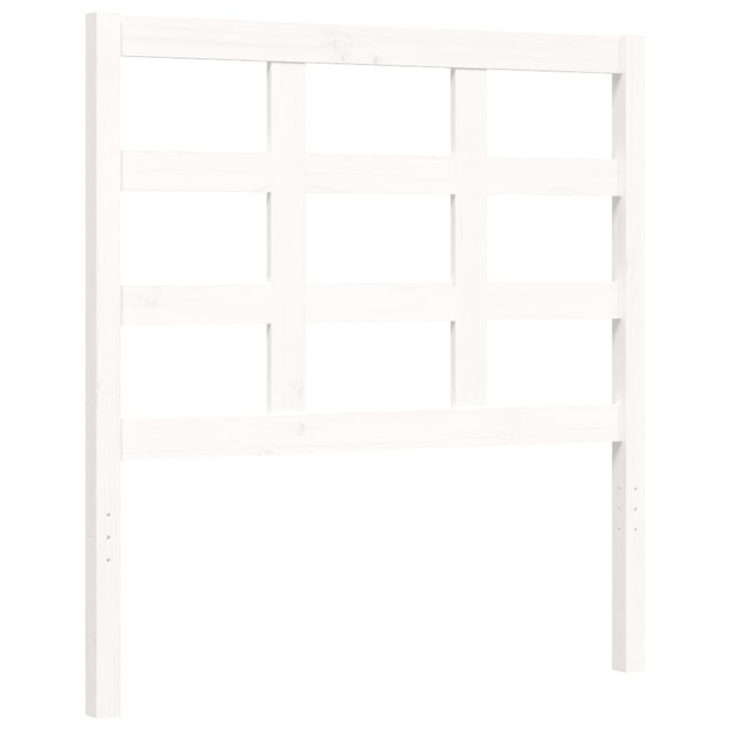 Cadre de lit sans matelas blanc 100x200 cm bois de pin massif - XIOS