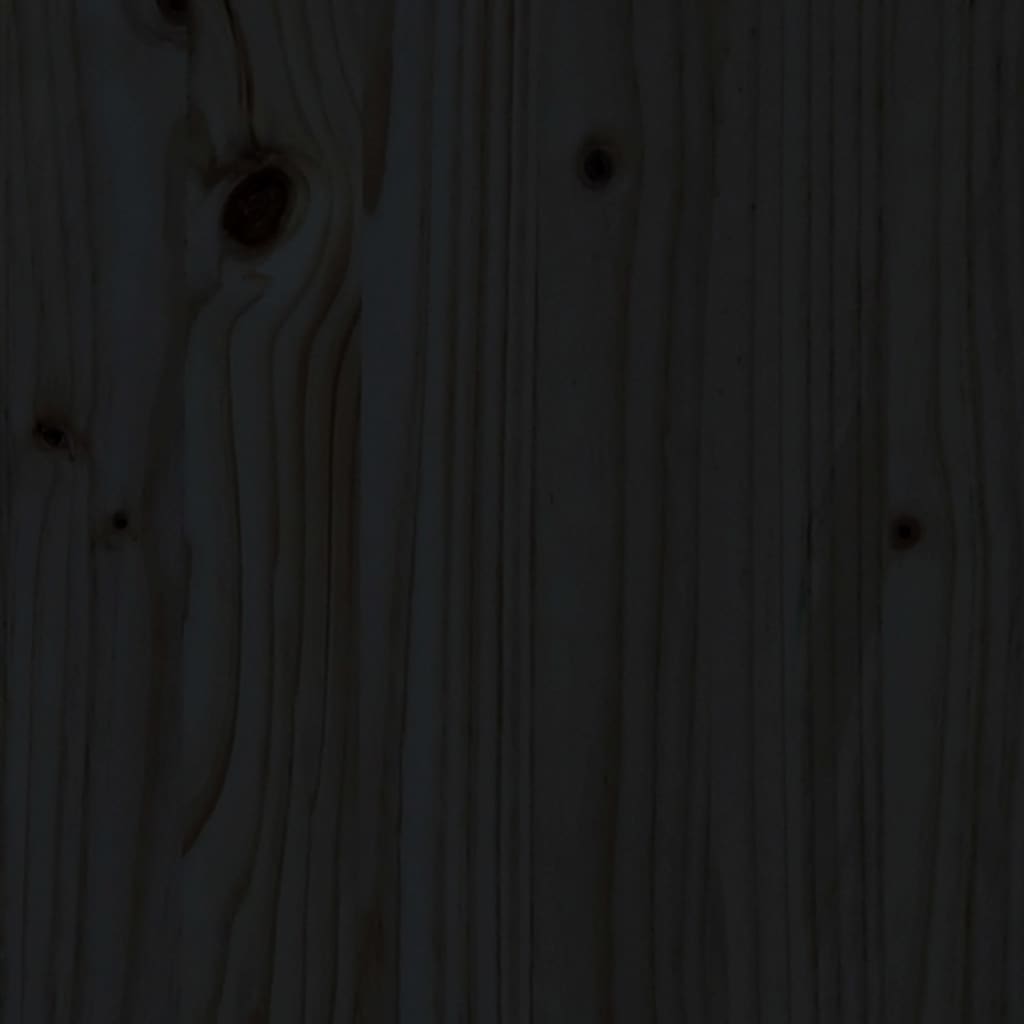 Cadre de lit sans matelas noir bois de pin massif - XIOS