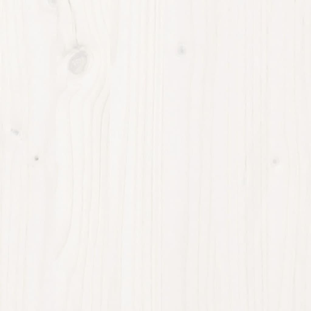 Cadre de lit sans matelas blanc bois de pin massif - XIOS