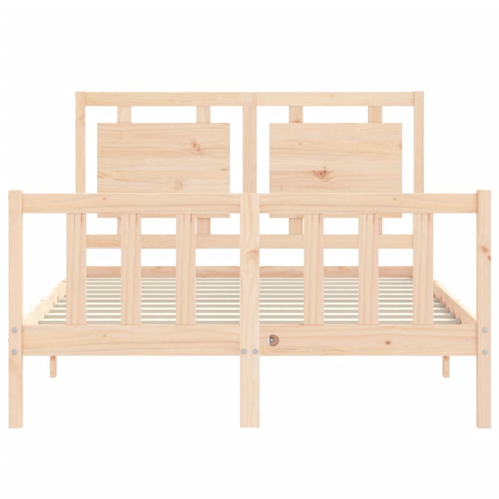 Cadre de lit sans matelas 120x200 cm bois de pin massif - XIOS