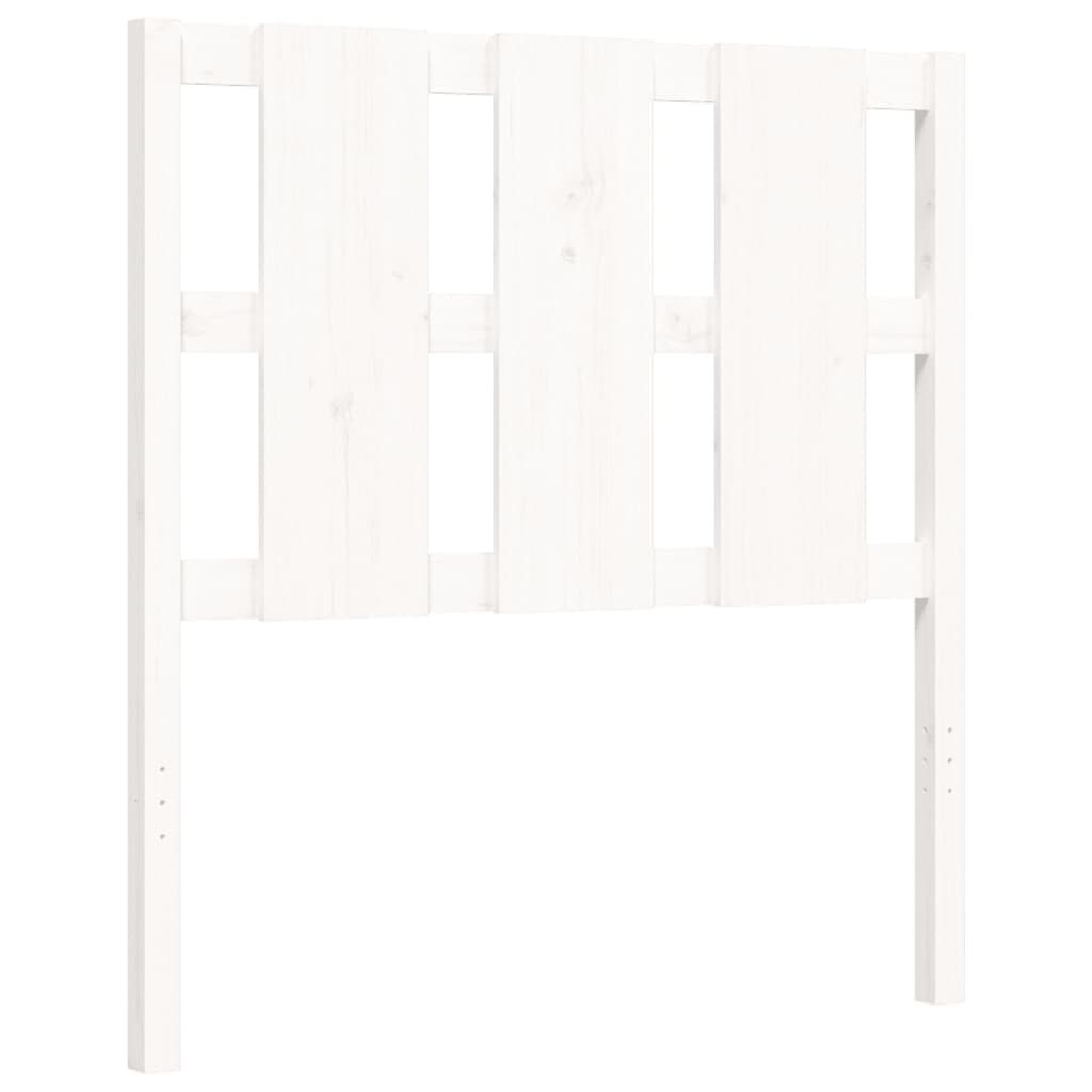 Cadre de lit sans matelas blanc bois de pin massif - XIOS