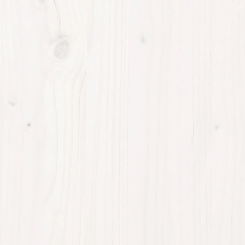 Cadre de lit sans matelas blanc 120x200 cm bois de pin massif - XIOS
