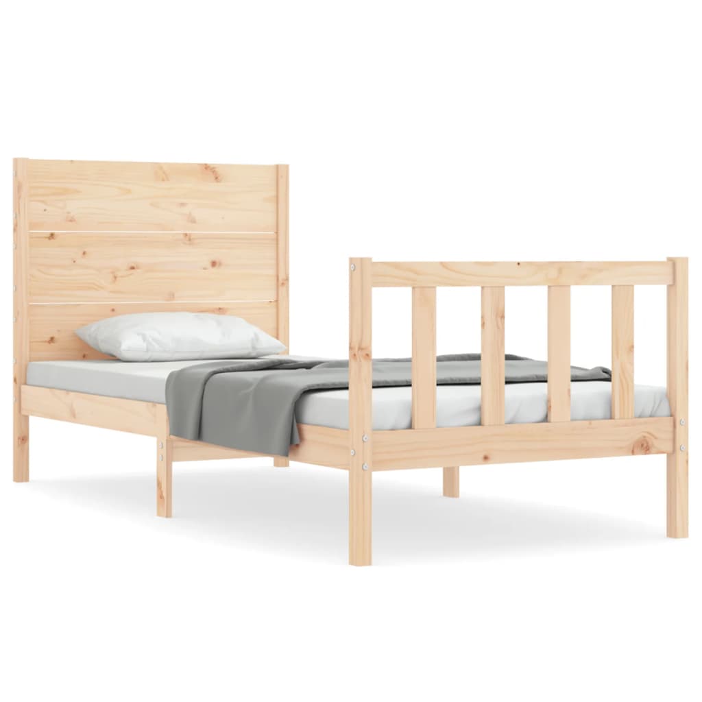 Cadre de lit sans matelas bois de pin massif - XIOS