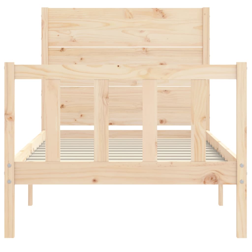 Cadre de lit sans matelas bois de pin massif - XIOS