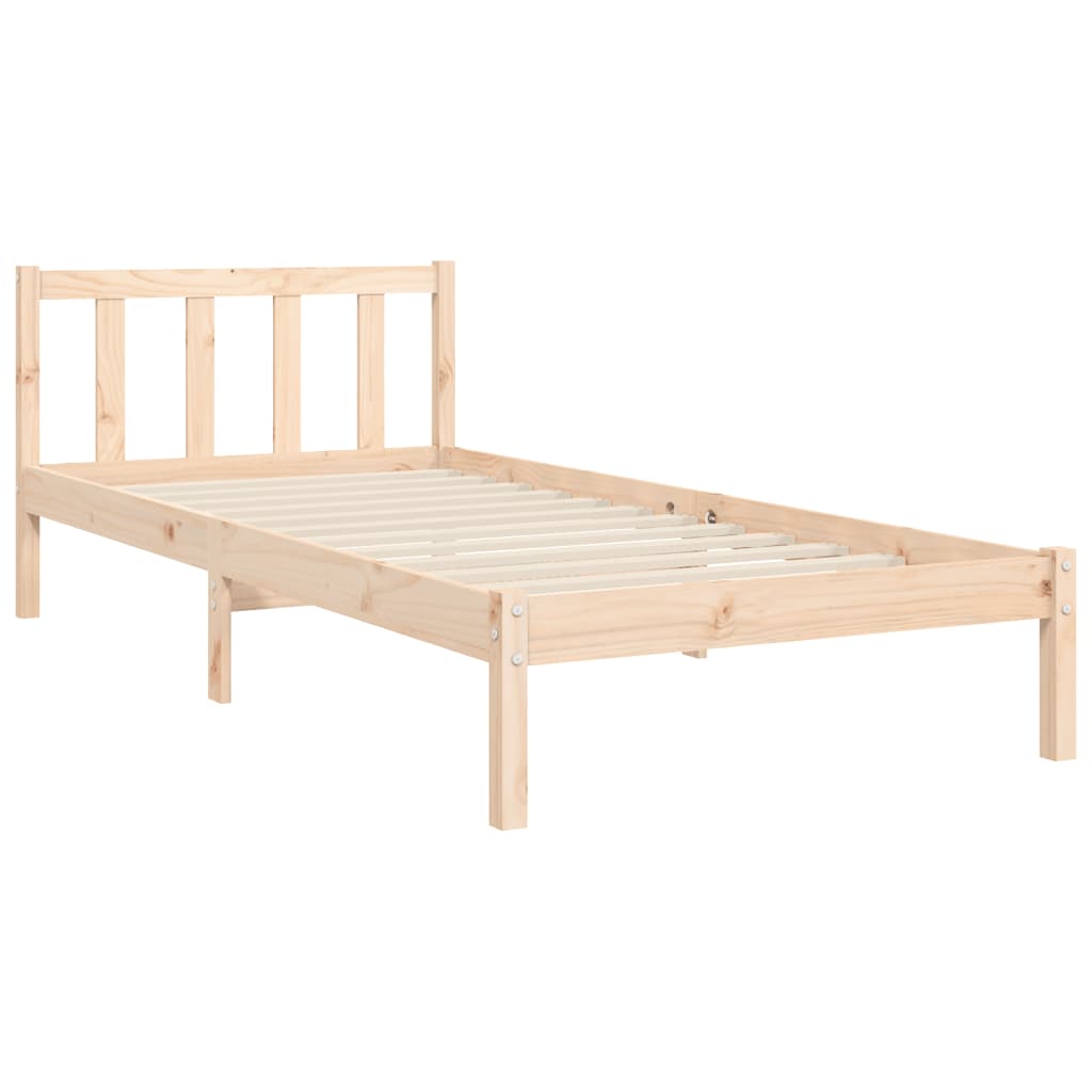 Cadre de lit sans matelas bois de pin massif - XIOS