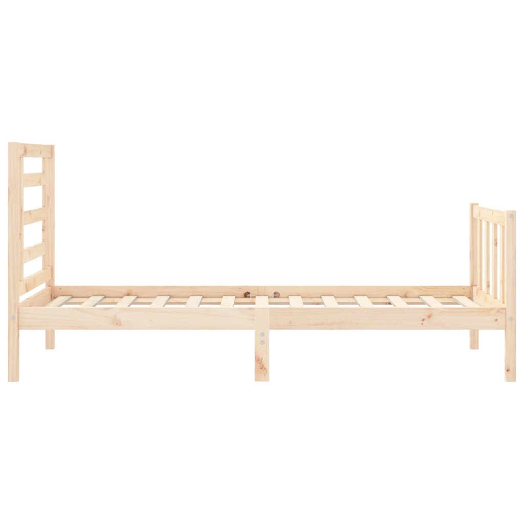 Cadre de lit sans matelas 90x200 cm bois de pin massif - XIOS