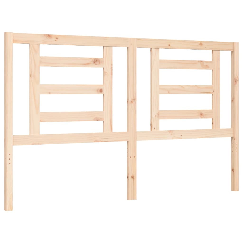 Cadre de lit sans matelas 160x200 cm bois massif de pin - XIOS
