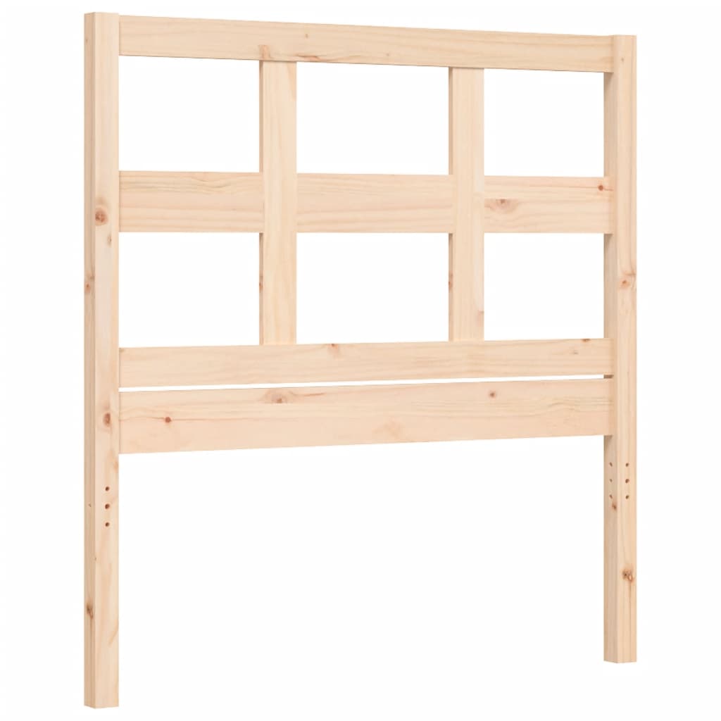 Cadre de lit sans matelas 90x200 cm bois de pin massif - XIOS