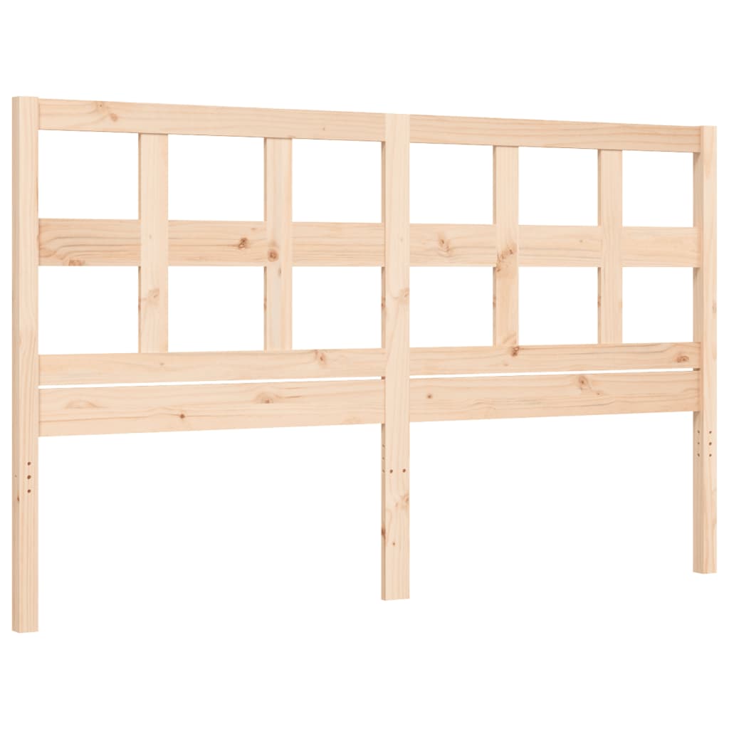Cadre de lit sans matelas 160x200 cm bois massif de pin - XIOS