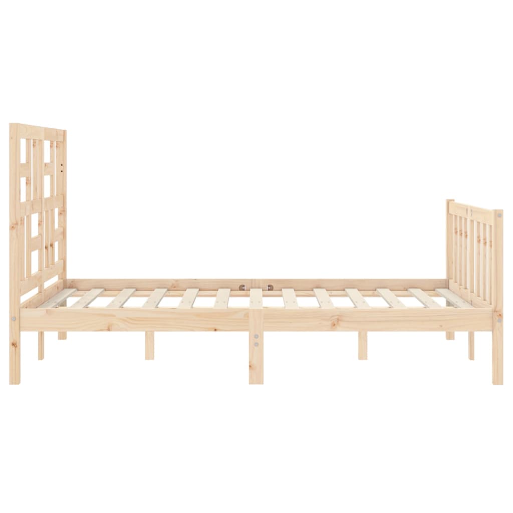 Cadre de lit sans matelas 120x200 cm bois de pin massif - XIOS