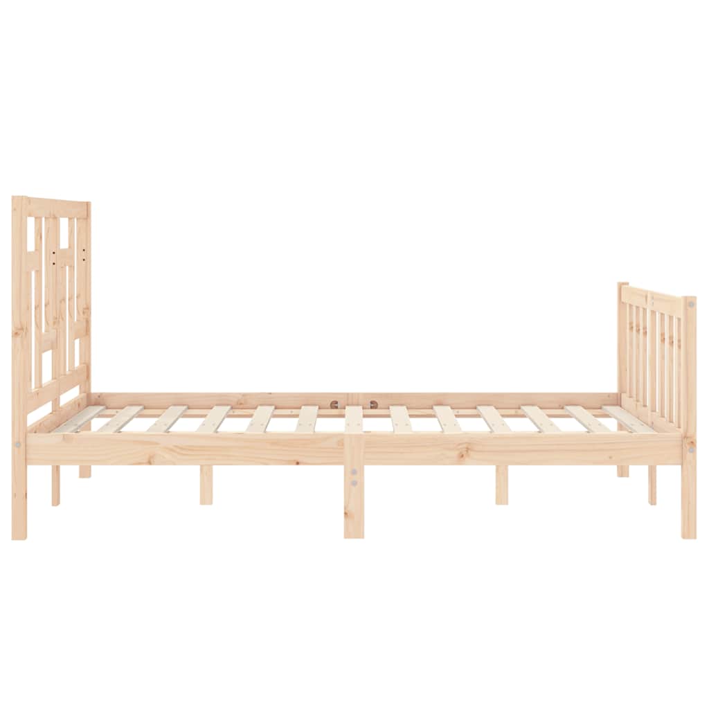 Cadre de lit sans matelas 140x200 cm bois massif de pin - XIOS