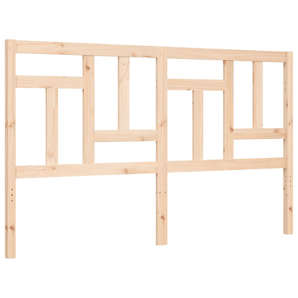 Cadre de lit sans matelas 160x200 cm bois massif de pin - XIOS