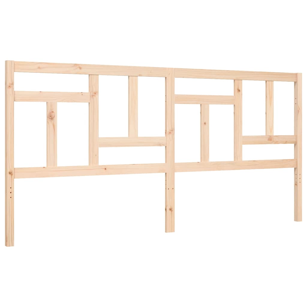 Cadre de lit sans matelas 200x200 cm bois massif de pin - XIOS