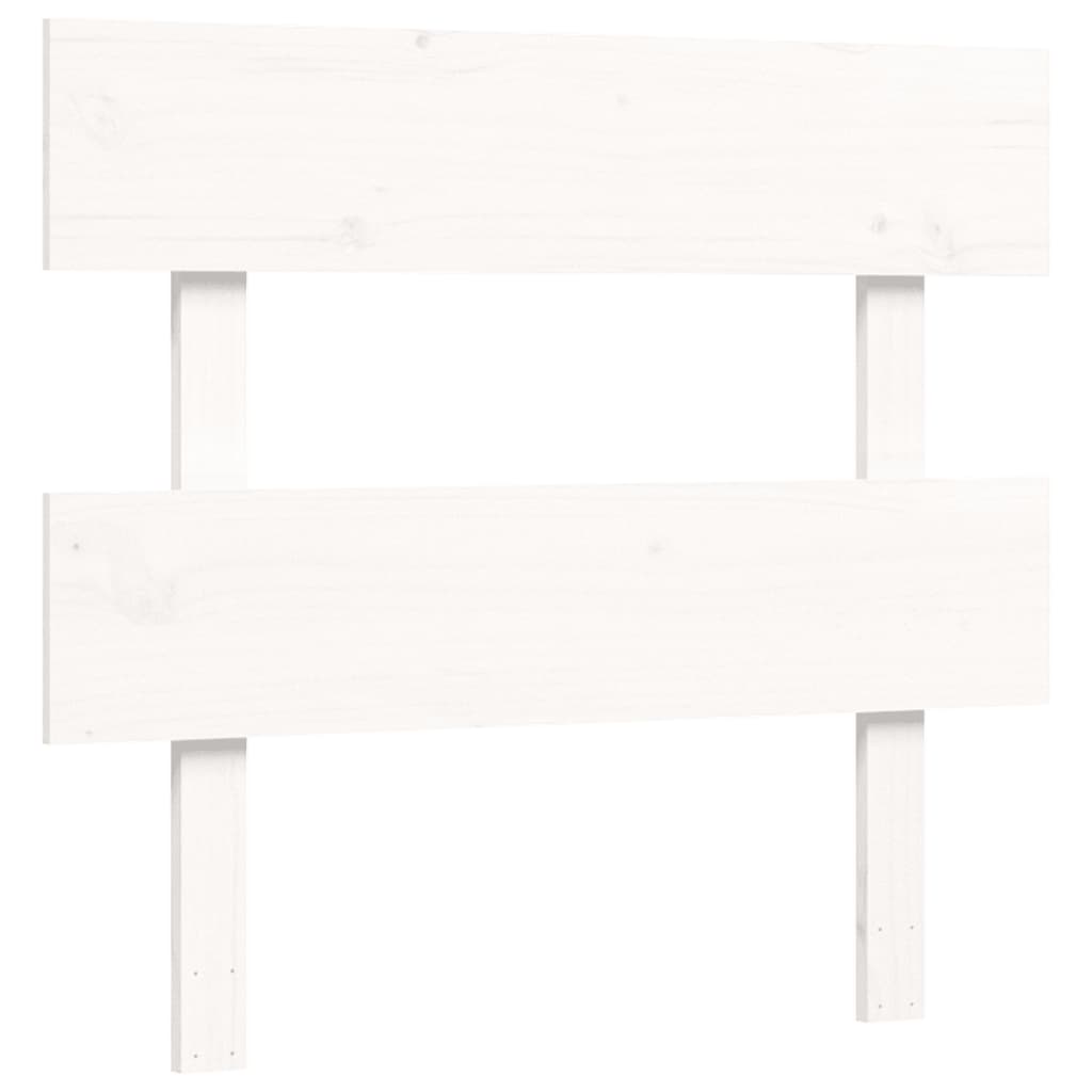 Cadre de lit sans matelas blanc bois de pin massif - XIOS