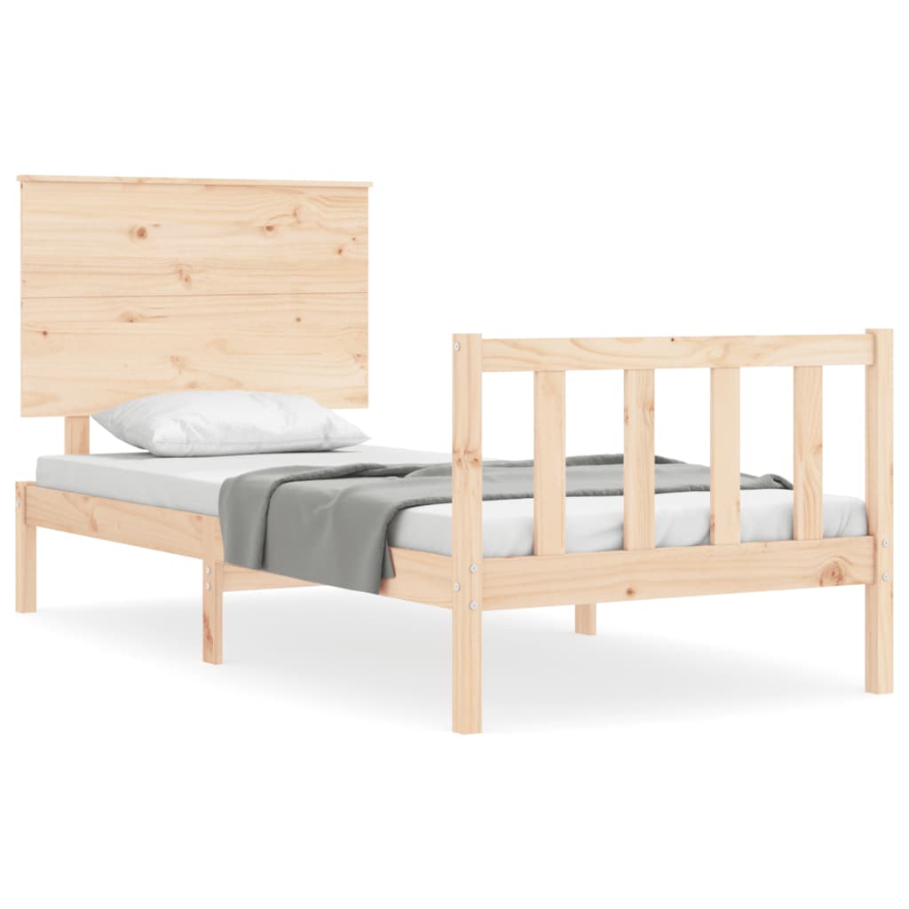 Cadre de lit sans matelas bois de pin massif - XIOS