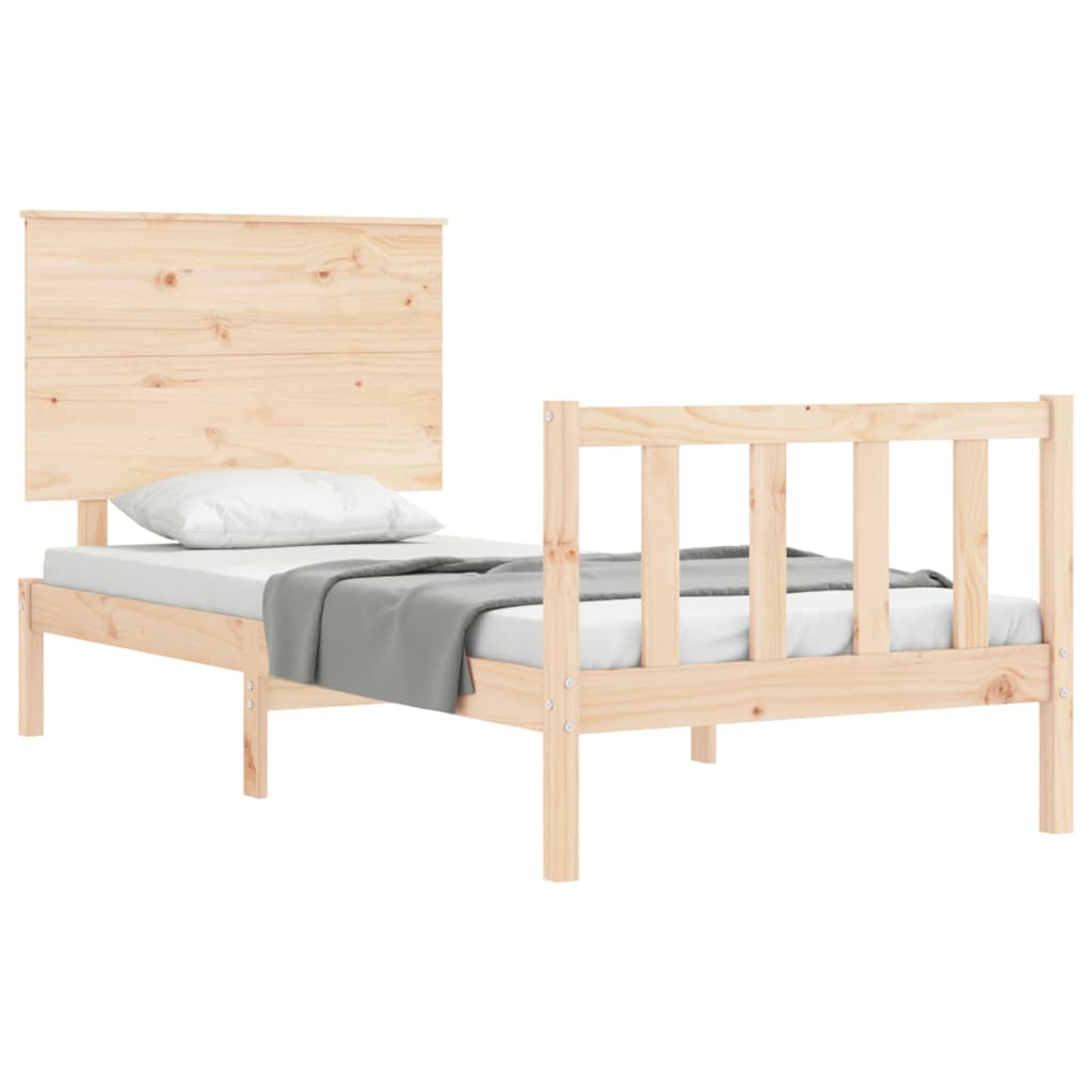 Cadre de lit sans matelas bois de pin massif - XIOS