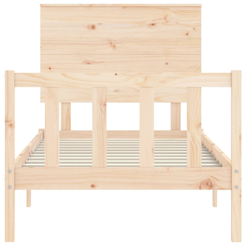 Cadre de lit sans matelas bois de pin massif - XIOS