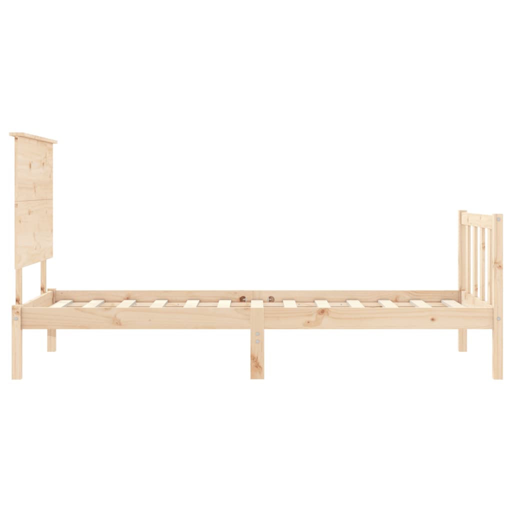 Cadre de lit sans matelas bois de pin massif - XIOS