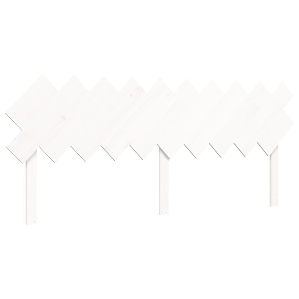 Cadre de lit sans matelas blanc 200x200 cm bois massif de pin - XIOS