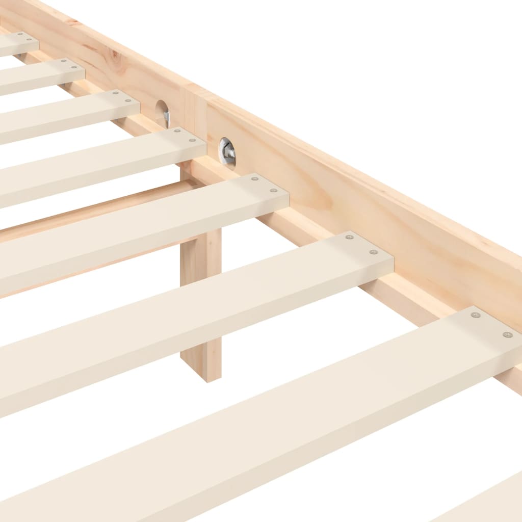 Cadre de lit sans matelas 90x200 cm bois de pin massif - XIOS