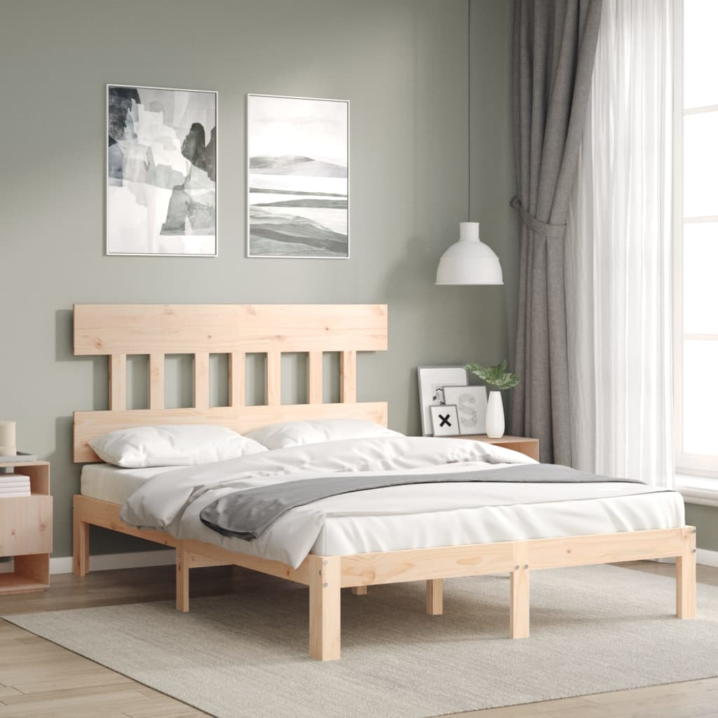Cadre de lit sans matelas bois de pin massif - XIOS