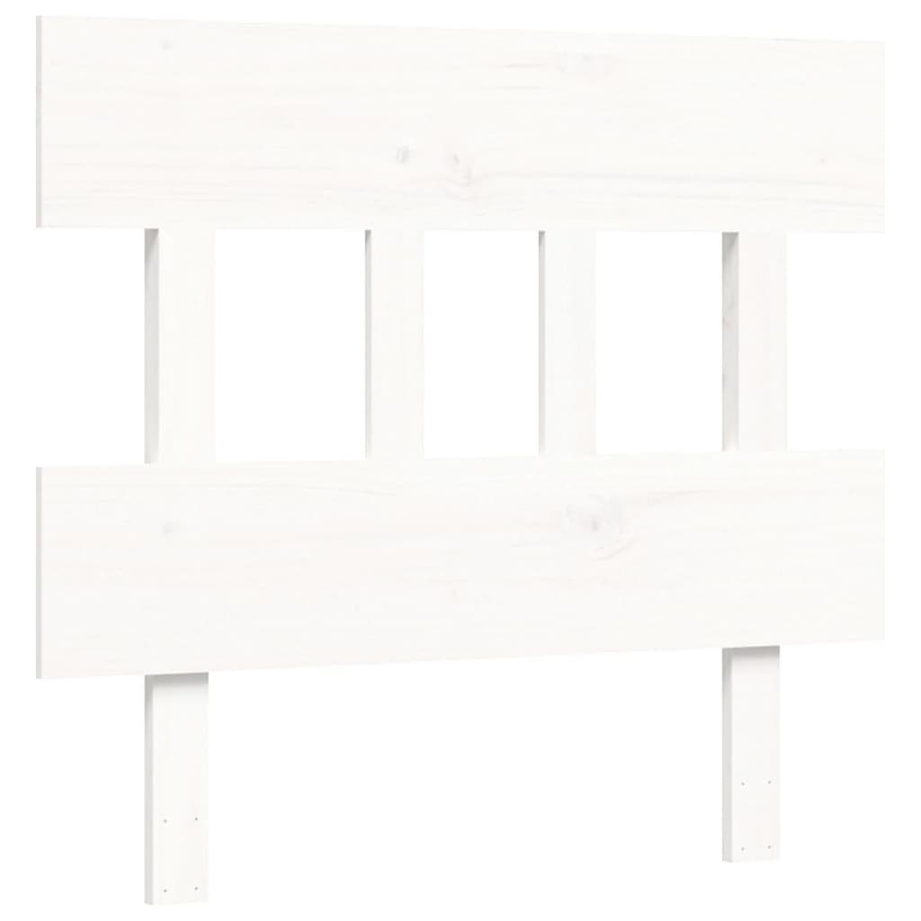Cadre de lit sans matelas blanc 100x200 cm bois de pin massif - XIOS