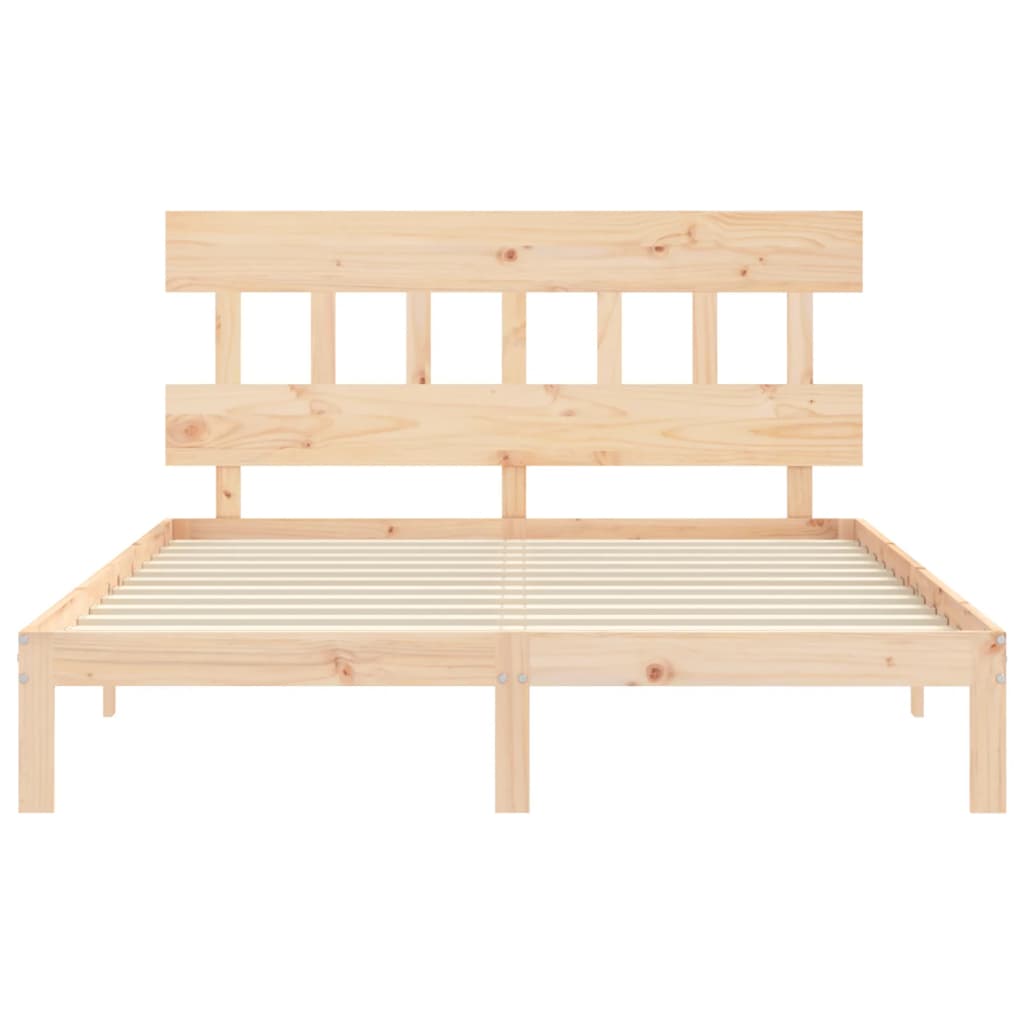 Cadre de lit sans matelas bois de pin massif - XIOS
