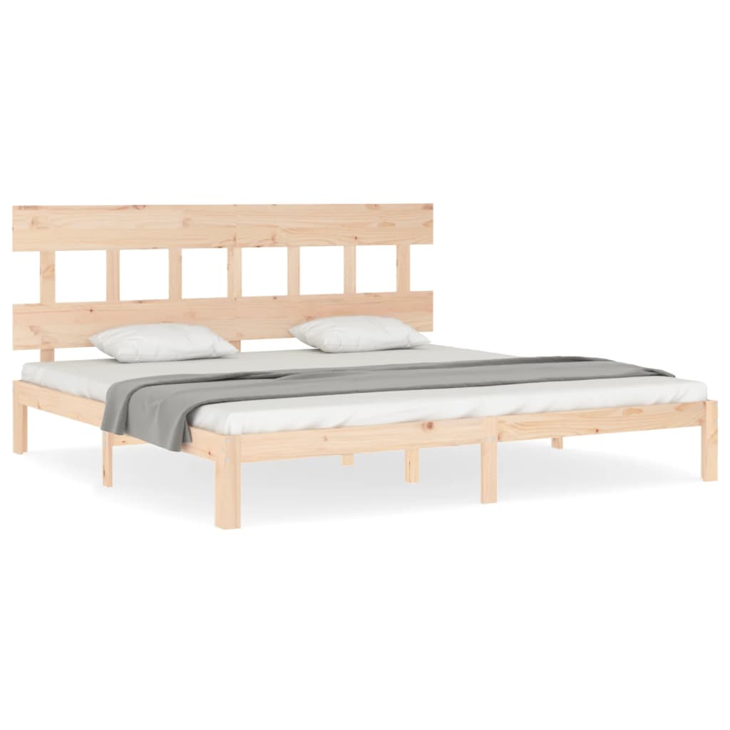 Cadre de lit sans matelas 200x200 cm bois massif de pin - XIOS
