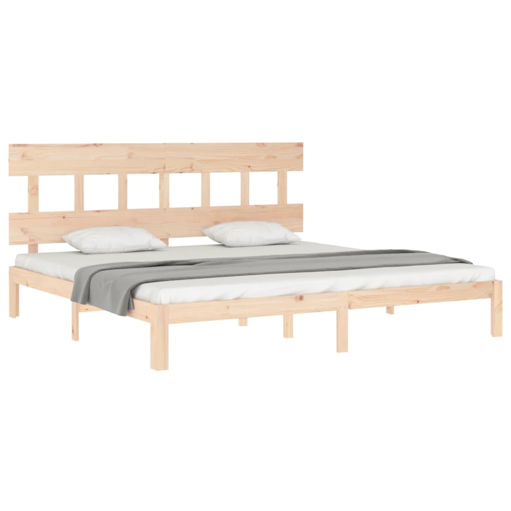 Cadre de lit sans matelas 200x200 cm bois massif de pin - XIOS