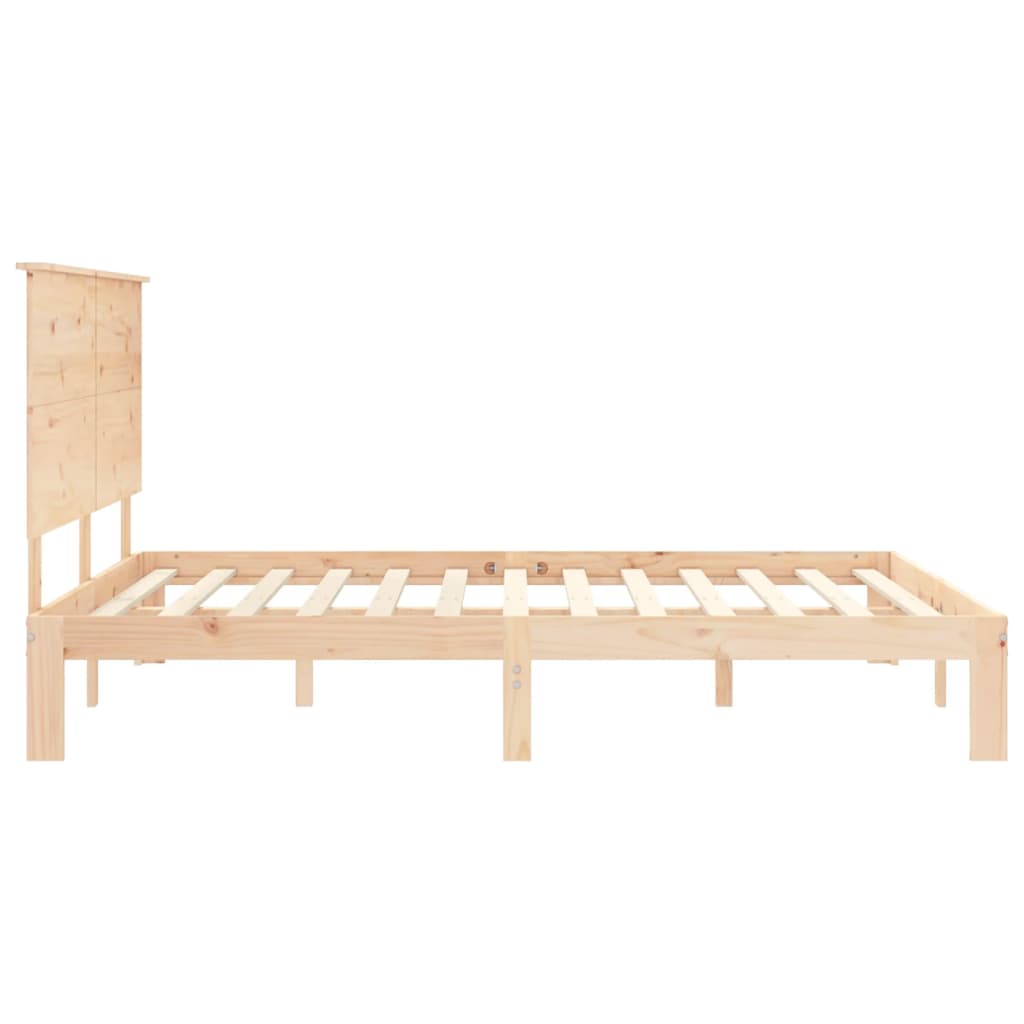 Cadre de lit sans matelas bois de pin massif - XIOS