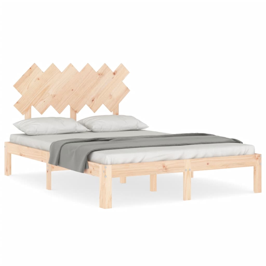 Cadre de lit sans matelas bois de pin massif - XIOS
