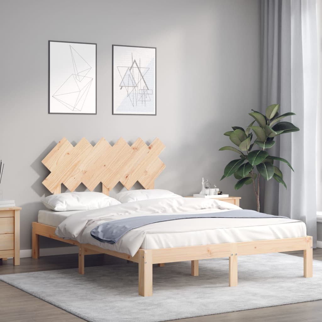 Cadre de lit sans matelas bois de pin massif - XIOS