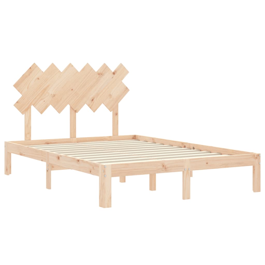 Cadre de lit sans matelas bois de pin massif - XIOS