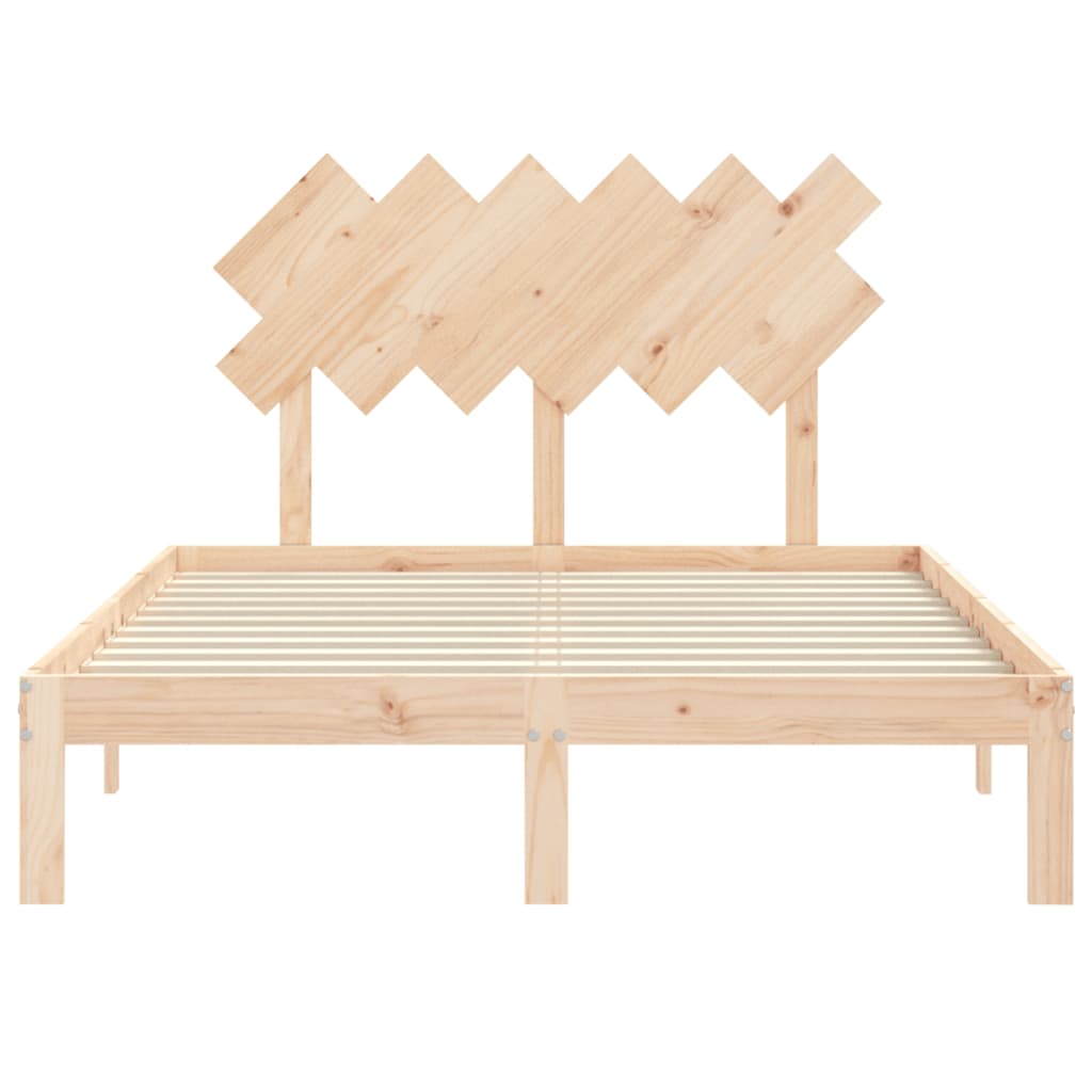 Cadre de lit sans matelas bois de pin massif - XIOS