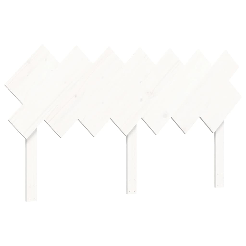 Cadre de lit sans matelas blanc 140x190 cm bois de pin massif - XIOS
