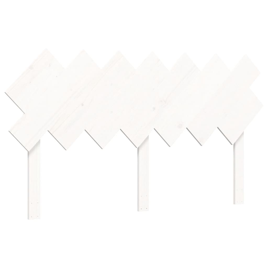 Cadre de lit sans matelas blanc 140x200 cm bois de pin massif - XIOS