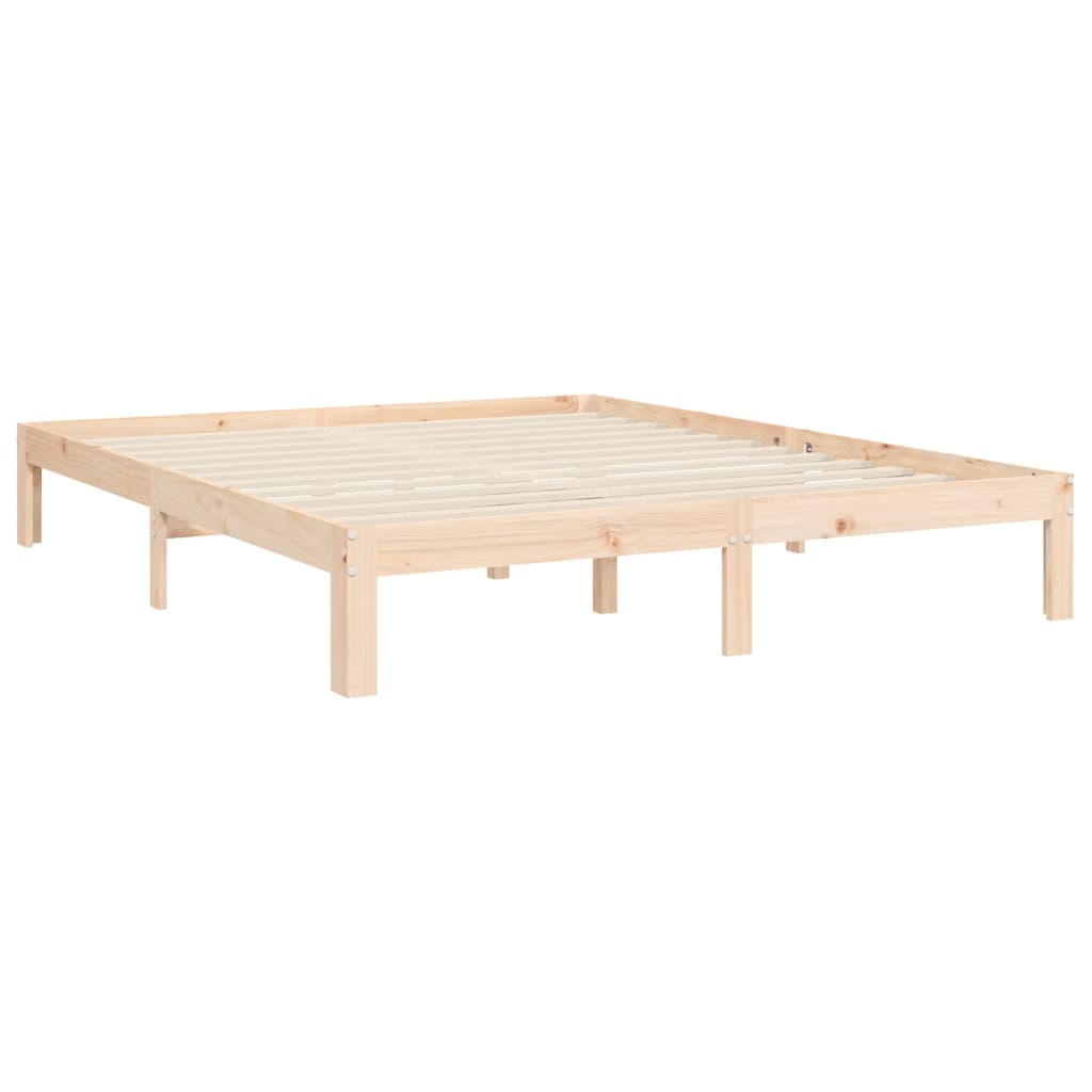 Cadre de lit sans matelas 160x200 cm bois massif de pin - XIOS