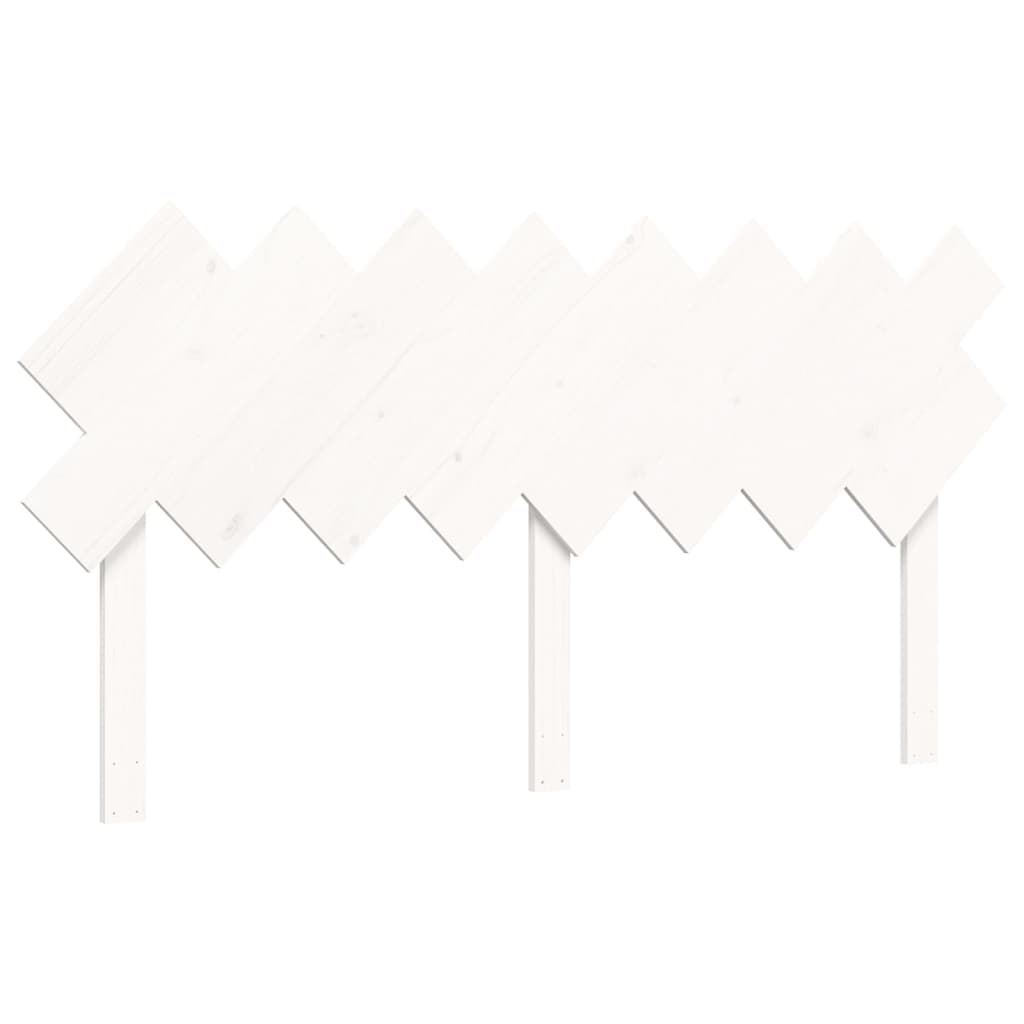 Cadre de lit sans matelas blanc 160x200 cm bois de pin massif - XIOS