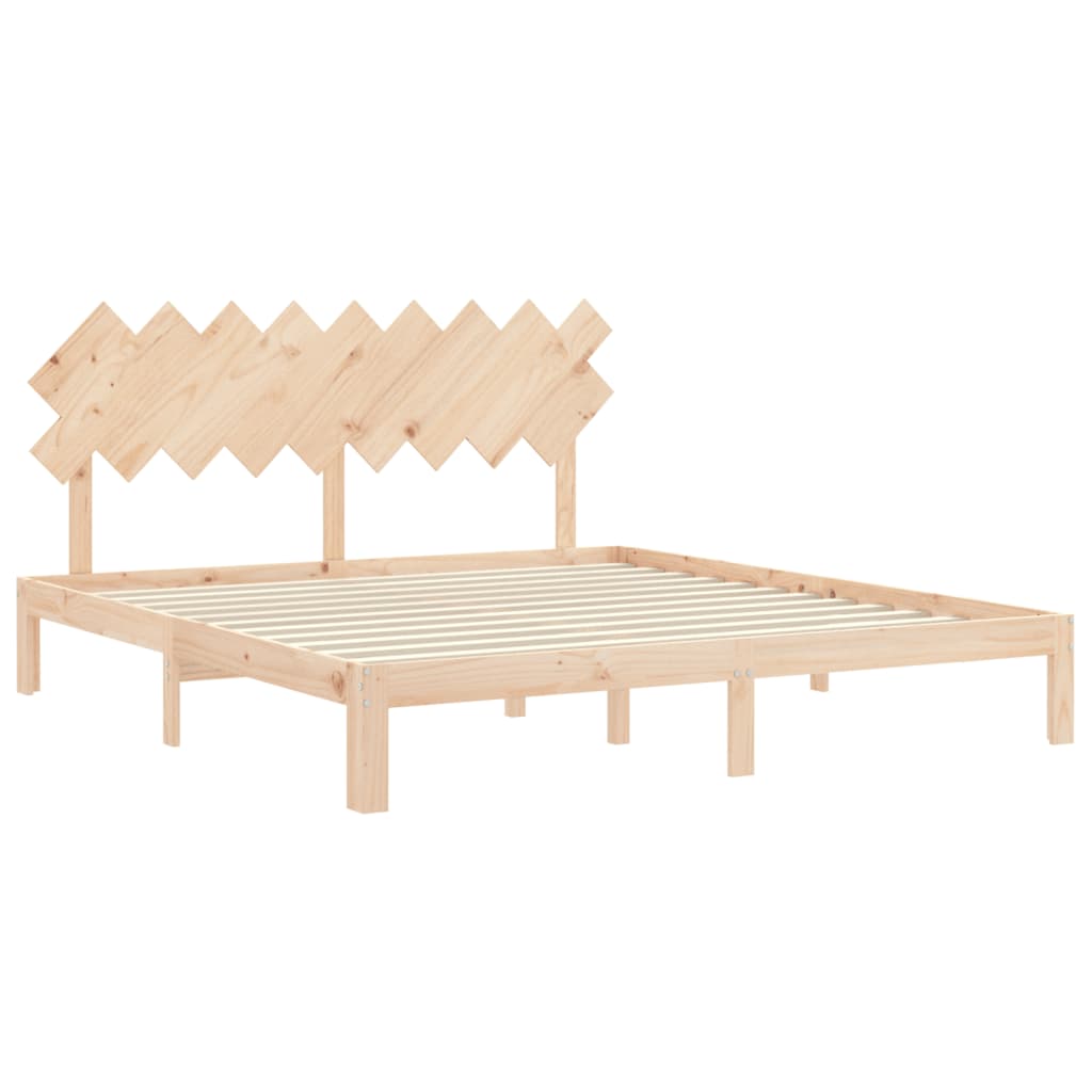 Cadre de lit sans matelas bois massif de pin - XIOS