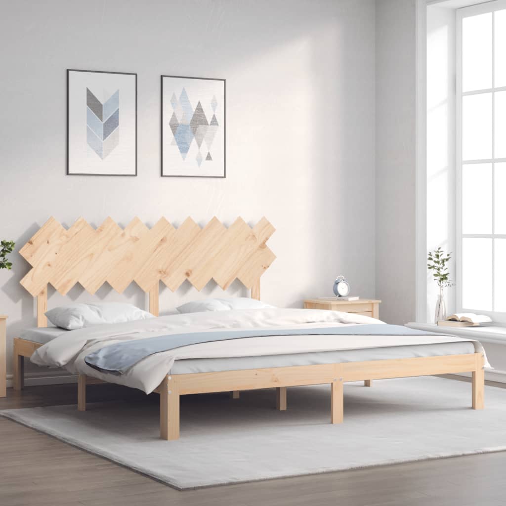 Cadre de lit sans matelas bois massif de pin - XIOS