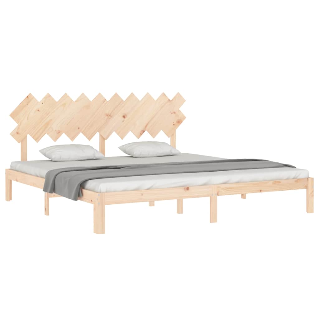 Cadre de lit sans matelas 200x200 cm bois massif de pin - XIOS
