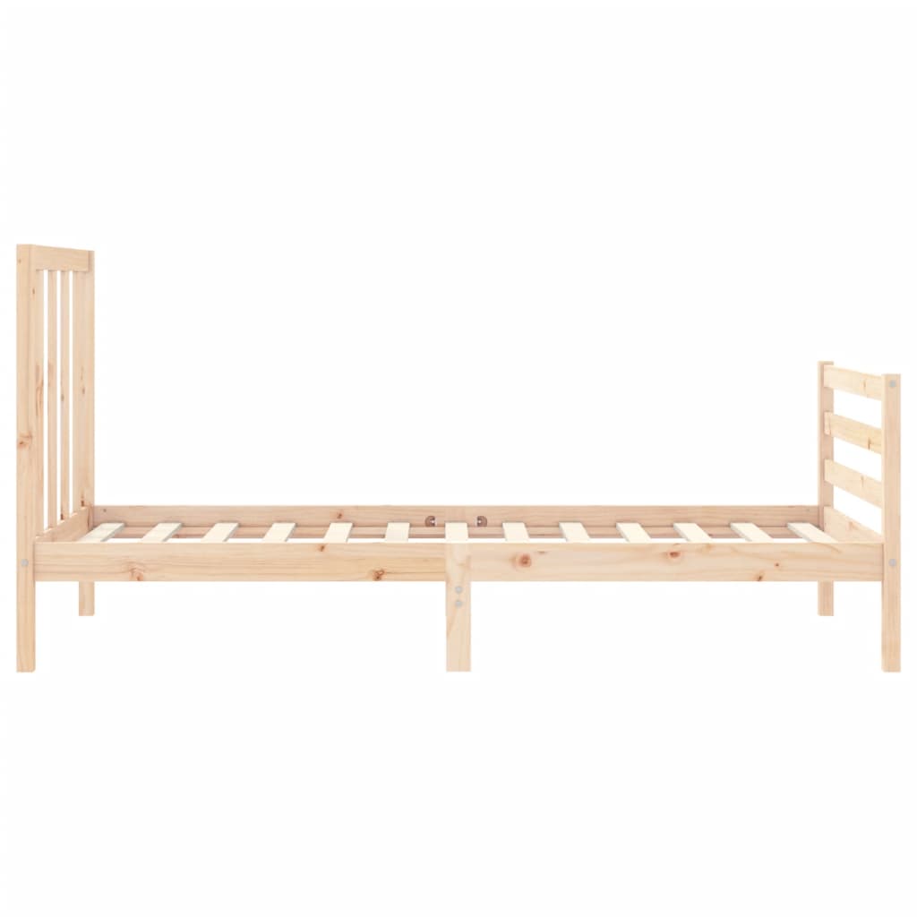 Cadre de lit sans matelas 90x200 cm bois de pin massif - XIOS