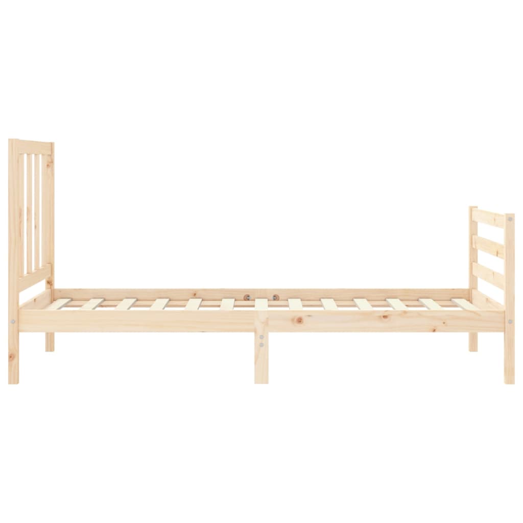 Cadre de lit sans matelas 90x200 cm bois de pin massif - XIOS